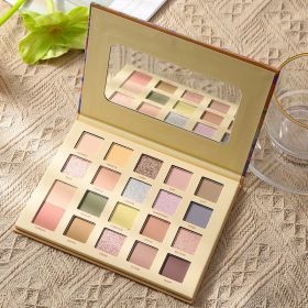 20 Colors Shiny Eyeshadow Palette Matte Rose Color Earth Eye Shadow Polarized Glitter Long Lasting Eye Makeup Cosmetic 2025New