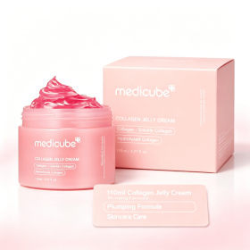 3.71 FL OZ Collagen Jelly Face Cream, Refreshing Gel-Type Facial Moisturizer with Hydrolyzed & Soluble Collagen