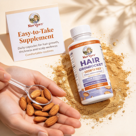 Liposomal Liquid Nutrient Supplement for Women, Almond Flavor Oral Liquid, Daily Beauty & Hair Nutritional Support