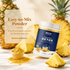 Pineapple Flavor Herbal Wellness Powder, Gentle Botanical Blend Powder for Daily Gut Nutrient Support
